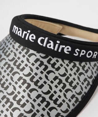 FILA GOLF／marie claire 【marie claire SPORT】総ロゴクリップバイザー ブラック