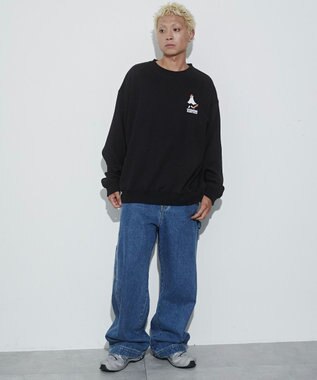 WEGO 【ユニセックス着用ITEM】VISIONゴーストスケータープルオーバー ブラック