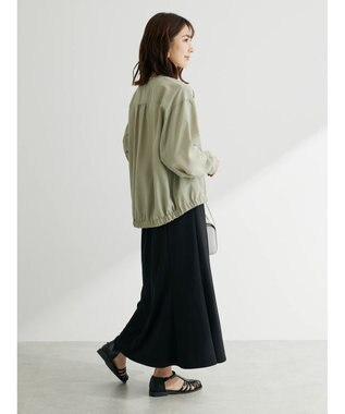 Green Parks イージーケアＶネックブルゾン Olive