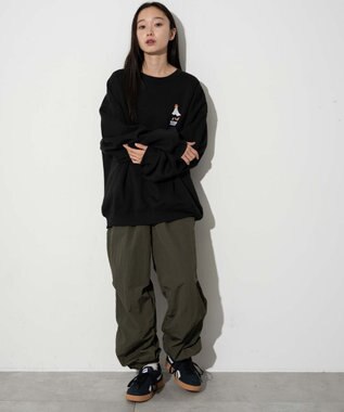 WEGO 【ユニセックス着用ITEM】VISIONゴーストスケータープルオーバー ブラック