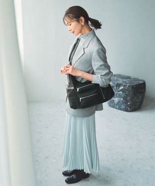 TOPKAPI 【TREASURE TOPKAPI】ナイロン アウトポケット 2way ショルダーバッグ / 軽量 ブラック