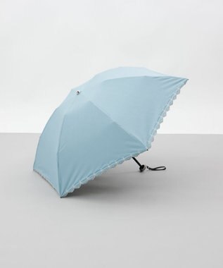 AURORA 【 BLAO（ブラオ）】サマーシールド ボーラー刺しゅう晴雨兼用傘(折りたたみ傘) ターコイズ