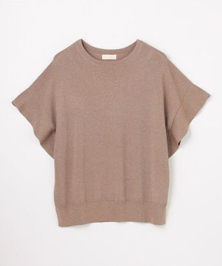 ANY SIS 【and GIRL掲載/アイスタッチ】フレンチスリーブ ニット モカラメ