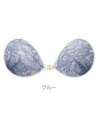 BRADELIS New York 【NuBra / ボリュームアップ】パテッドヌーブラ ミリーヴ  蒸れにくい バックレス コレクション デザインヌーブラ 正規品 ブルー