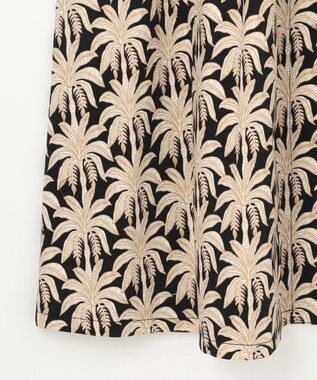 GRACE CONTINENTAL パームモチーフシャツワンピース ブラック