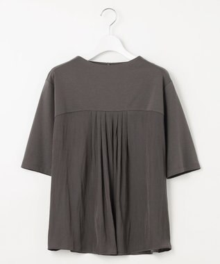 J.PRESS LADIES 【洗える・抗菌防臭・接触冷感・吸水速乾】ドライポンチ フレア カットソー スレート系