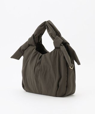 LA BAGAGERIE 【maison vert】 【撥水】リボンフワフワ２WAYトート カーキ