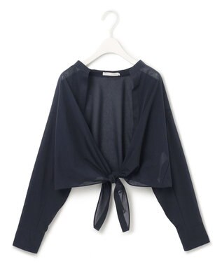 ICB 【洗える・接触冷感・UVケア】３WAYセットブラウス ネイビー系