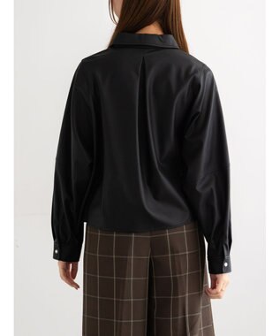 Te chichi ファブリックアソートクロップトシャツ《2025Autumn catalog vol.2 item》 ブラック