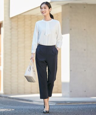 ANY SIS 【洗える】ボウタイ ブラウス オフホワイト