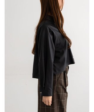 Te chichi ファブリックアソートクロップトシャツ《2025Autumn catalog vol.2 item》 ブラック