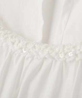 YECCA VECCA ブレードトリミングブラウス White