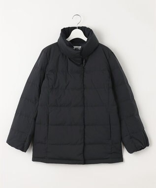 J.PRESS LADIES ブラッシュドマルチポリ ショート ダウンコート ネイビー系