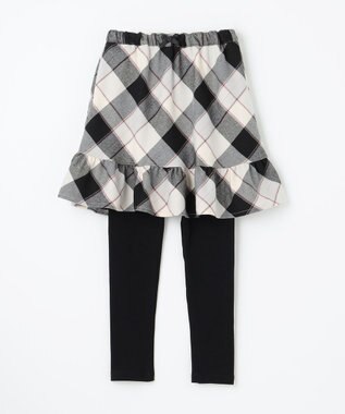 ANY KIDS チェック スカッツ ブラック系チェック