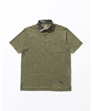 JOSEPH ABBOUD MOUNTAIN 【接触冷感・男女兼用】クールスキンガードポロシャツ カーキ系