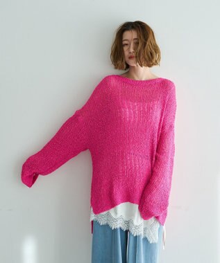 YECCA VECCA [2SET]レイヤードワイドパンツ Blue