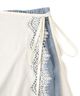 YECCA VECCA [2SET]レイヤードワイドパンツ Blue