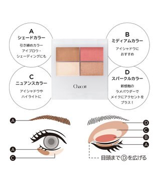 Chacott Cosmetics フェイスカラーパレット【508】愛されブラウン ー