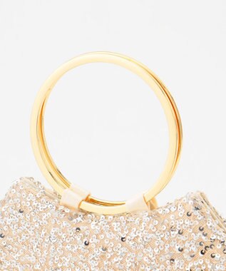 ANY SIS 【2WAY】リングメタルスパンコール ショルダーバッグ シルバー系