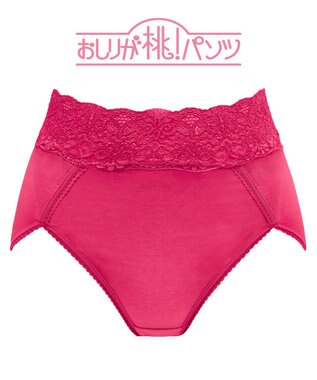 BRADELIS New York 【BRADELIS New York / 育尻・伸びる・綿混・深め】モモパンツ・ハイレグショーツ#303 シリーズ140万枚突破 補正ショーツ フューシャピンク