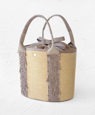 TOCCA TOUCH of LACE BASKET かごバッグ ベージュ系