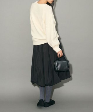 Green Parks ボウタイリボン付きニット Off White