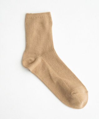 WEGO ハートクマ刺繍ソックス ベージュ