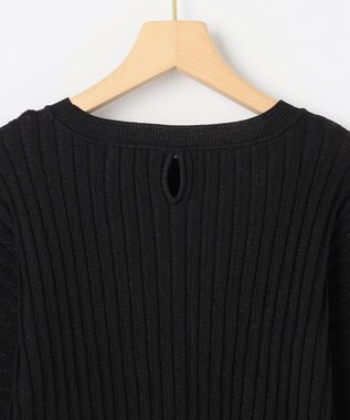 組曲 S ラメリブドルマン ニット ブラック系