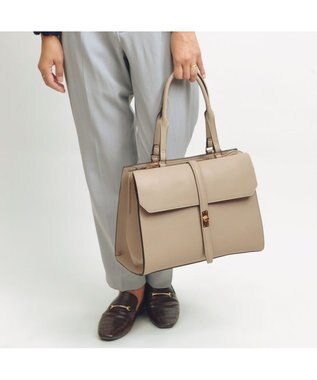 UNBILLION cachecache WEB限定ヒネリディテールA4トートバッグ オーク