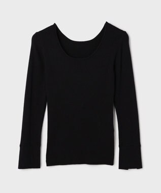 GRACE CONTINENTAL 綿カシミヤインナートップ ブラック