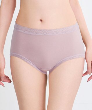 WACOAL 【ディアヒップ】 ショーツ はきこみ丈ふつう 綿混(身生地) ヒップを包みこむフィット感 やさしいはきごこち PPA111 /ワコール パープル