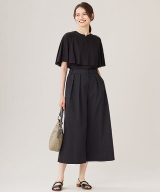 自由区 S 【洗える】キュプラシアー ブラウス ブラック