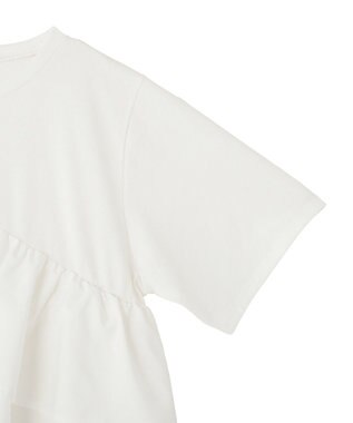 earth music&ecology 【接触冷感】フリルプルオーバー Off White