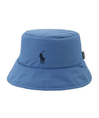MOONBAT POLO RALPH LAUREN レインハット POLO PONY 撥水 ポケッタブル スカイブルー