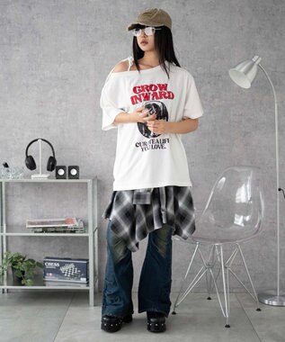 WEGO ２WAYグラフィックワンショルBIGT 柄8