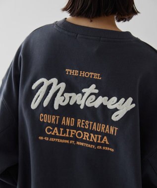 AMERICAN HOLIC サガラ刺繍裏毛プルオーバー Charcoal Gray