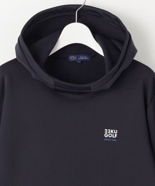 23区GOLF 【MEN】ストレッチ裏フリース フーディー ネイビー系
