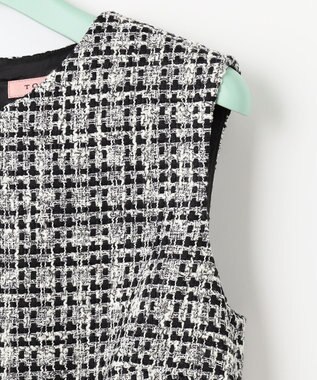 TOCCA 【洗える】SHARBET TWEED ドレス モノトーン系