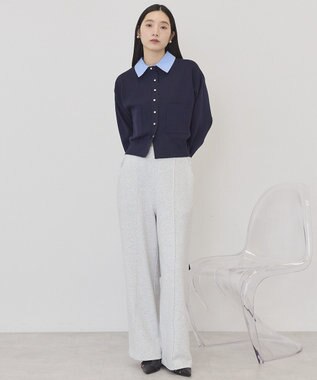 AMERICAN HOLIC 【2WAY】金ボタンカーディガン Navy