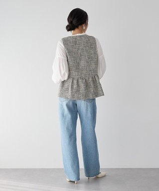 YECCA VECCA ブレードトリミングブラウス White