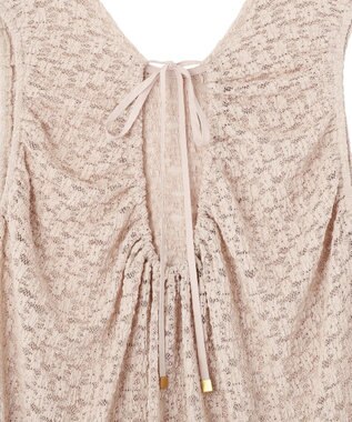 earth music&ecology 【2WAY】レースギャザーワンピース Beige