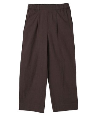 earth music&ecology 綿麻キャンブリッククロップドパンツ Khaki