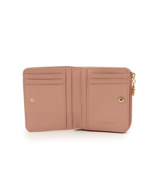 CLATHAS ワッフル 二つ折り財布 ピンク