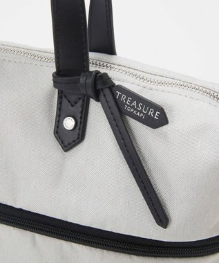 TOPKAPI 【TREASURE TOPKAPI】ナイロンコンビ 2way チェンジング トートバッグ ショルダーベルト付き ライトグレー