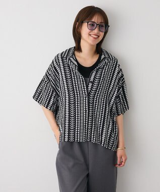 CRAFT STANDARD BOUTIQUE レーヨン総柄シャツ Stripe