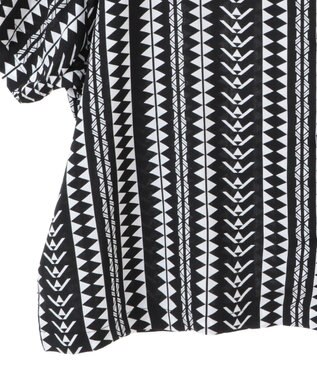 CRAFT STANDARD BOUTIQUE レーヨン総柄シャツ Stripe