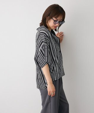 CRAFT STANDARD BOUTIQUE レーヨン総柄シャツ Stripe
