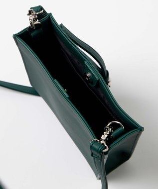 WEGO PUスクエアショルダー ダークグリーン