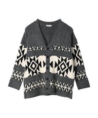 CRAFT STANDARD BOUTIQUE 【男女兼用】オルテガ柄カーディガン Gray