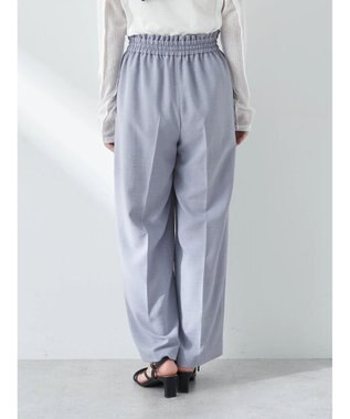 earth music&ecology リネンライクワイドパンツ Grayish Blue